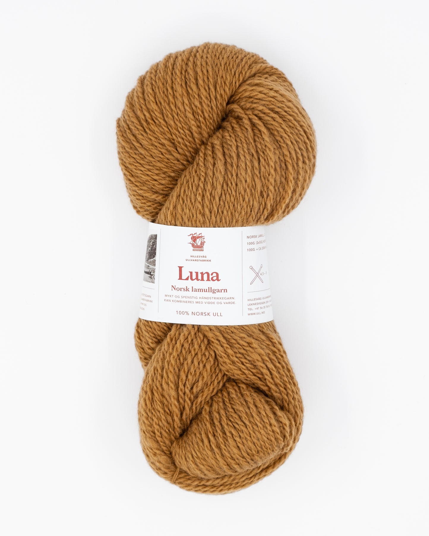 Luna Lammwollgarn - Hillesvåg Ullvarefabrikk
