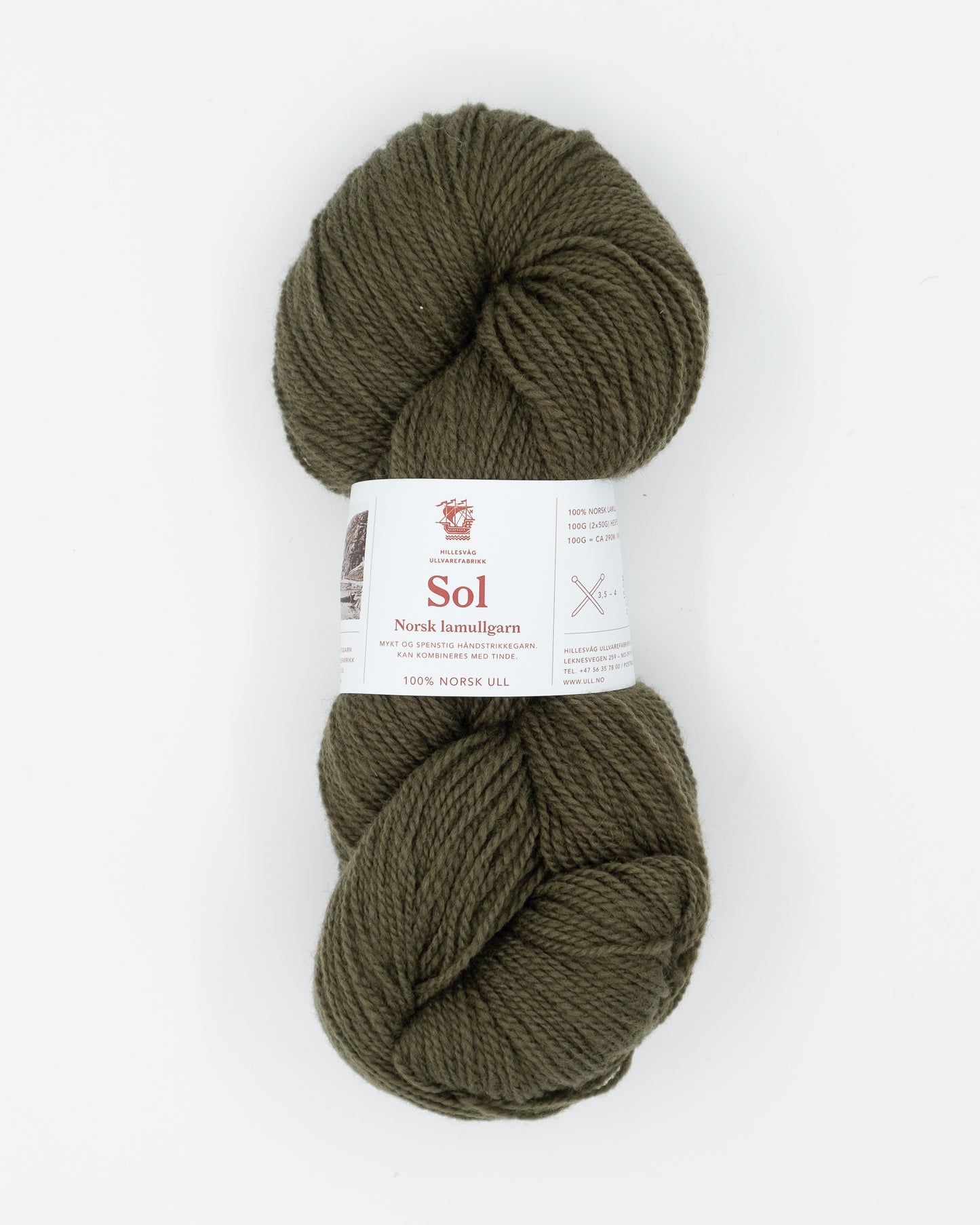 Sol Lammwollgarn - Hillesvåg Ullvarefabrikk