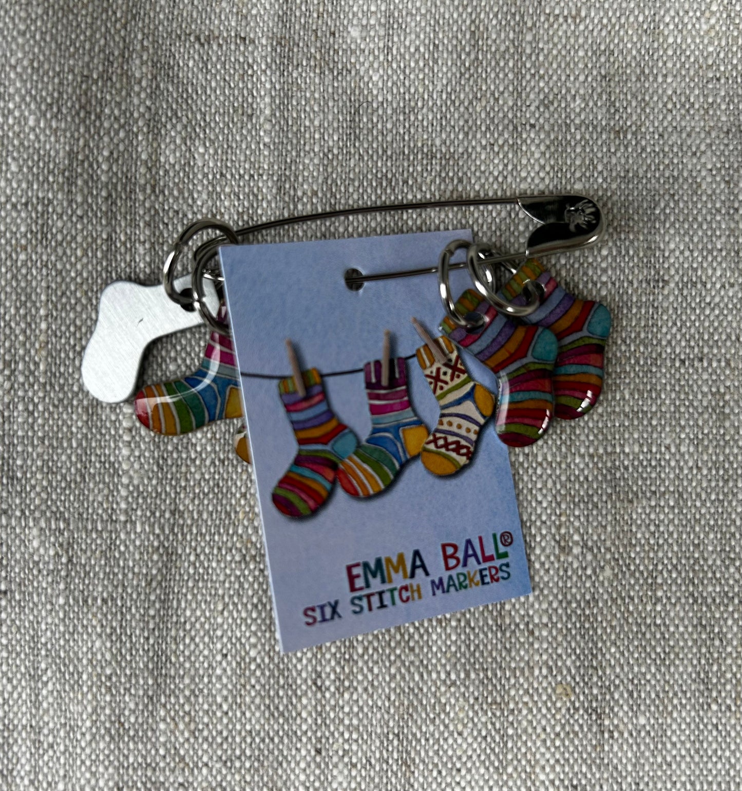 Maschenmarkierer „Socken“ (6er-Set) - Emma Ball