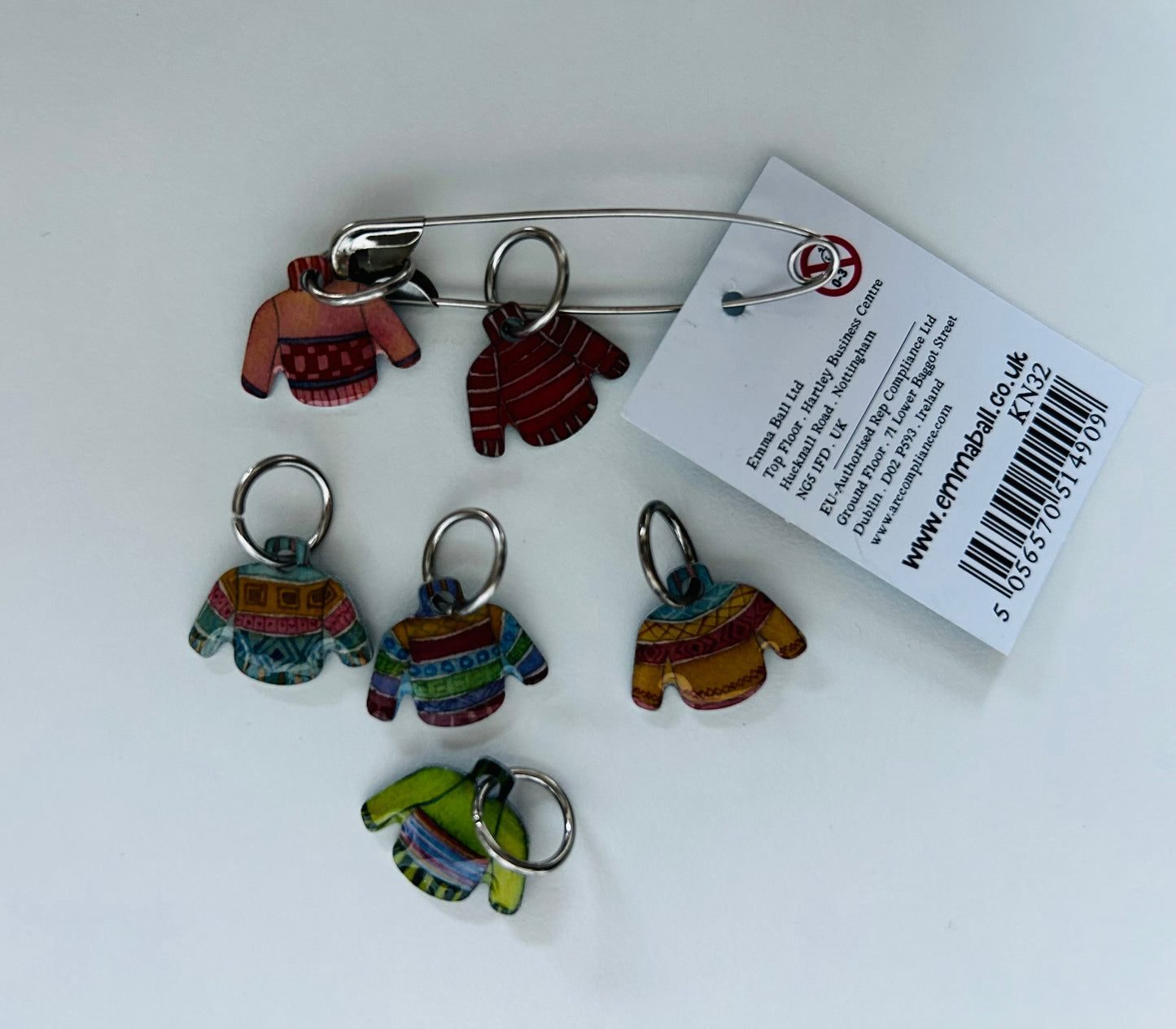 Maschenmarkierer „Sweaters“ (6er-Set) - Emma Ball