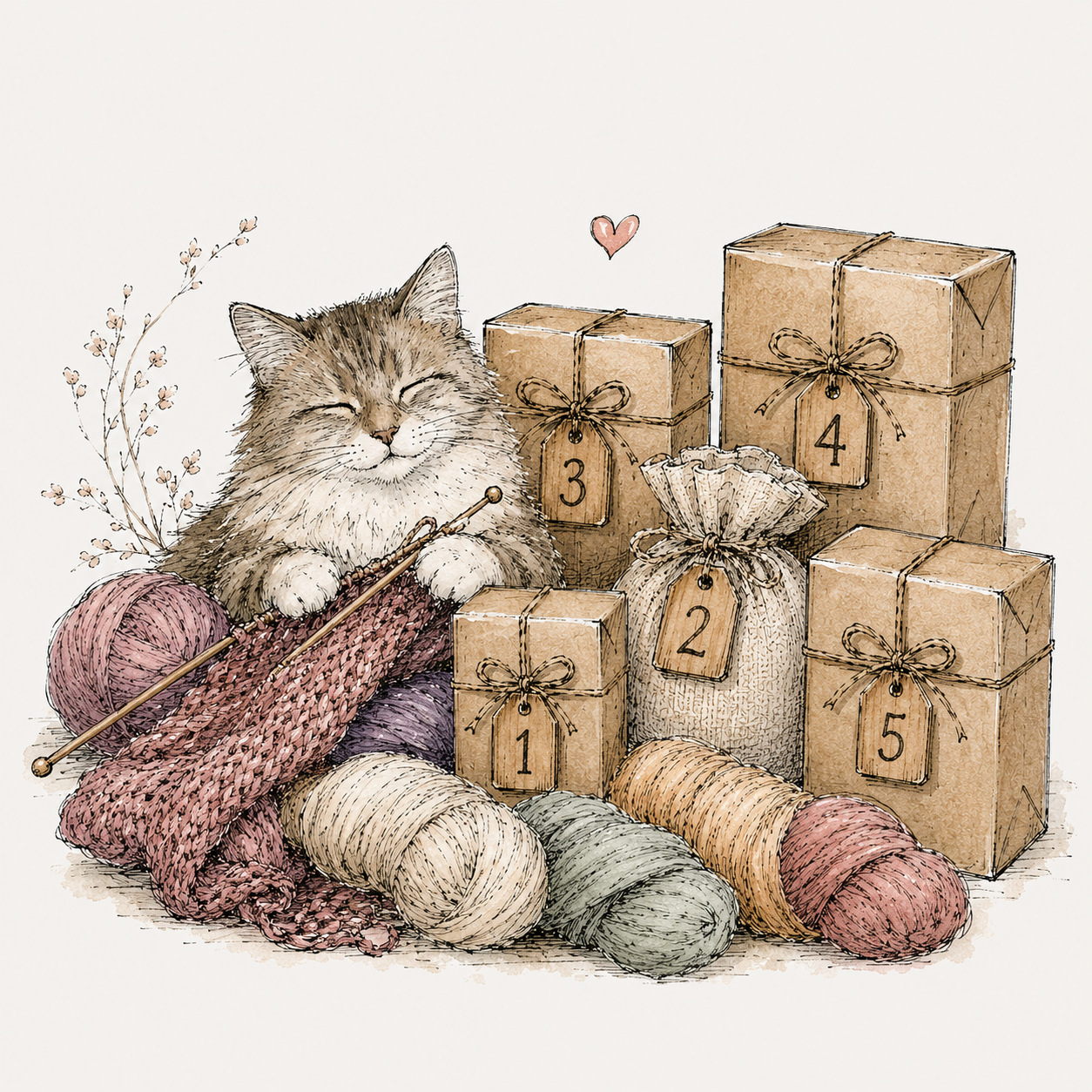 Adventskalender 2026 - Variante Schmusekatze
