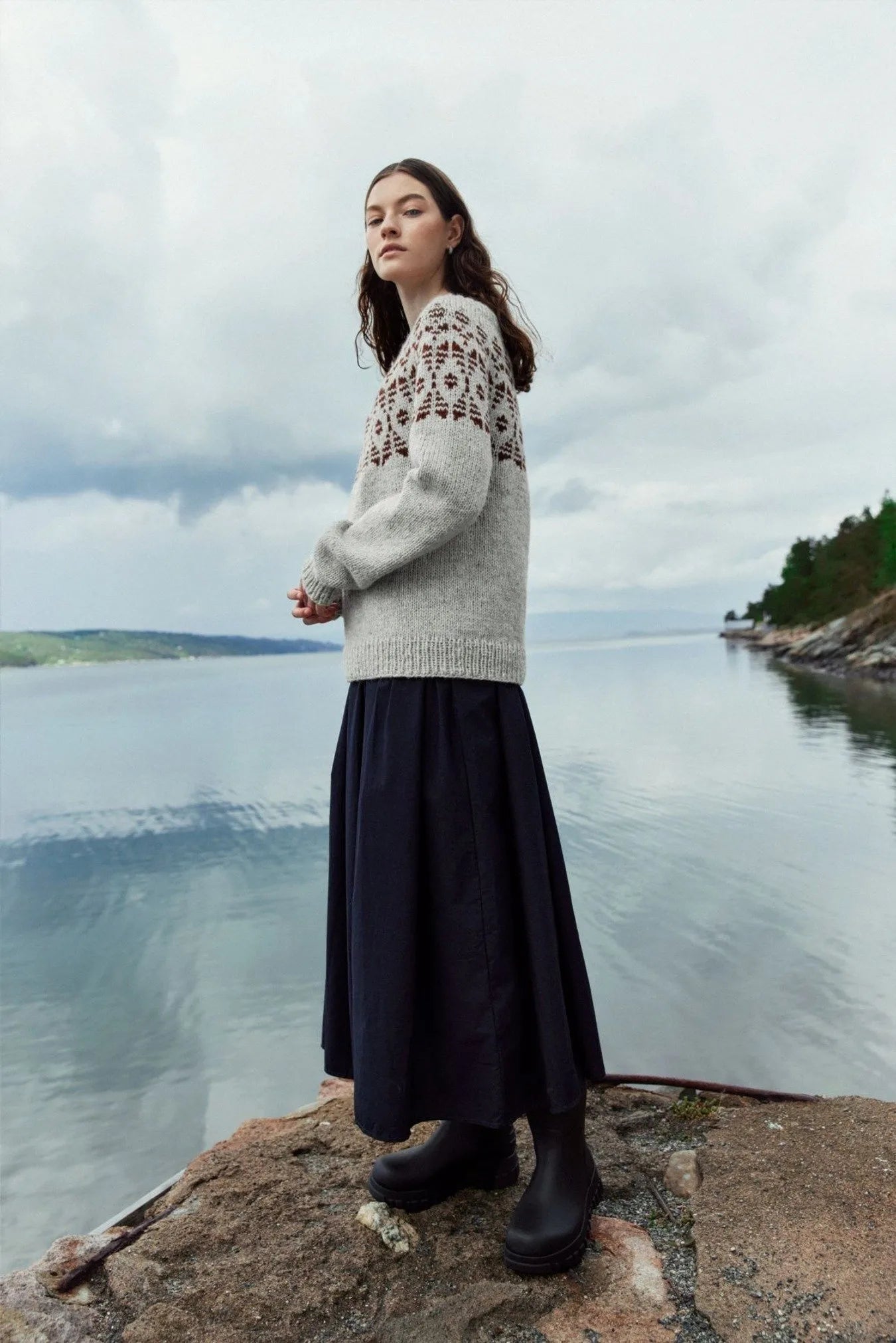 Strickpaket Høstlynggenser hell - Rauma Garn