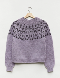 Høstlynggenser - Pullover mit Colourwork-Rundpasse - Strickanleitung von Rauma Garn