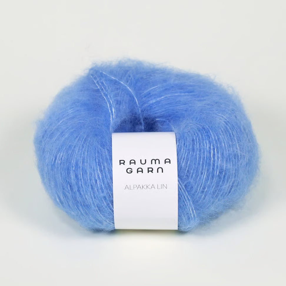 Strickpaket Gaya Høstgenser (blau) - Rauma Garn