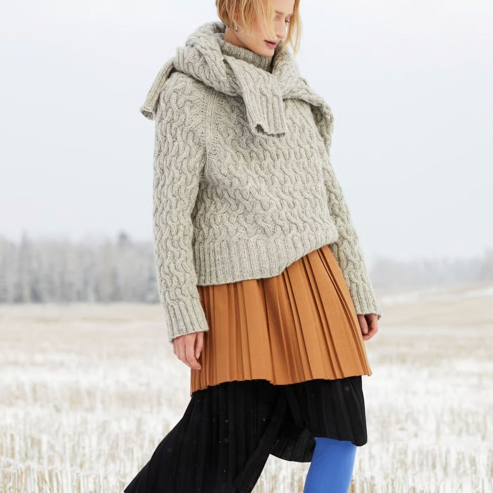 Florens Flettegenser (Zopfpullover) - Strickanleitung von Rauma Garn