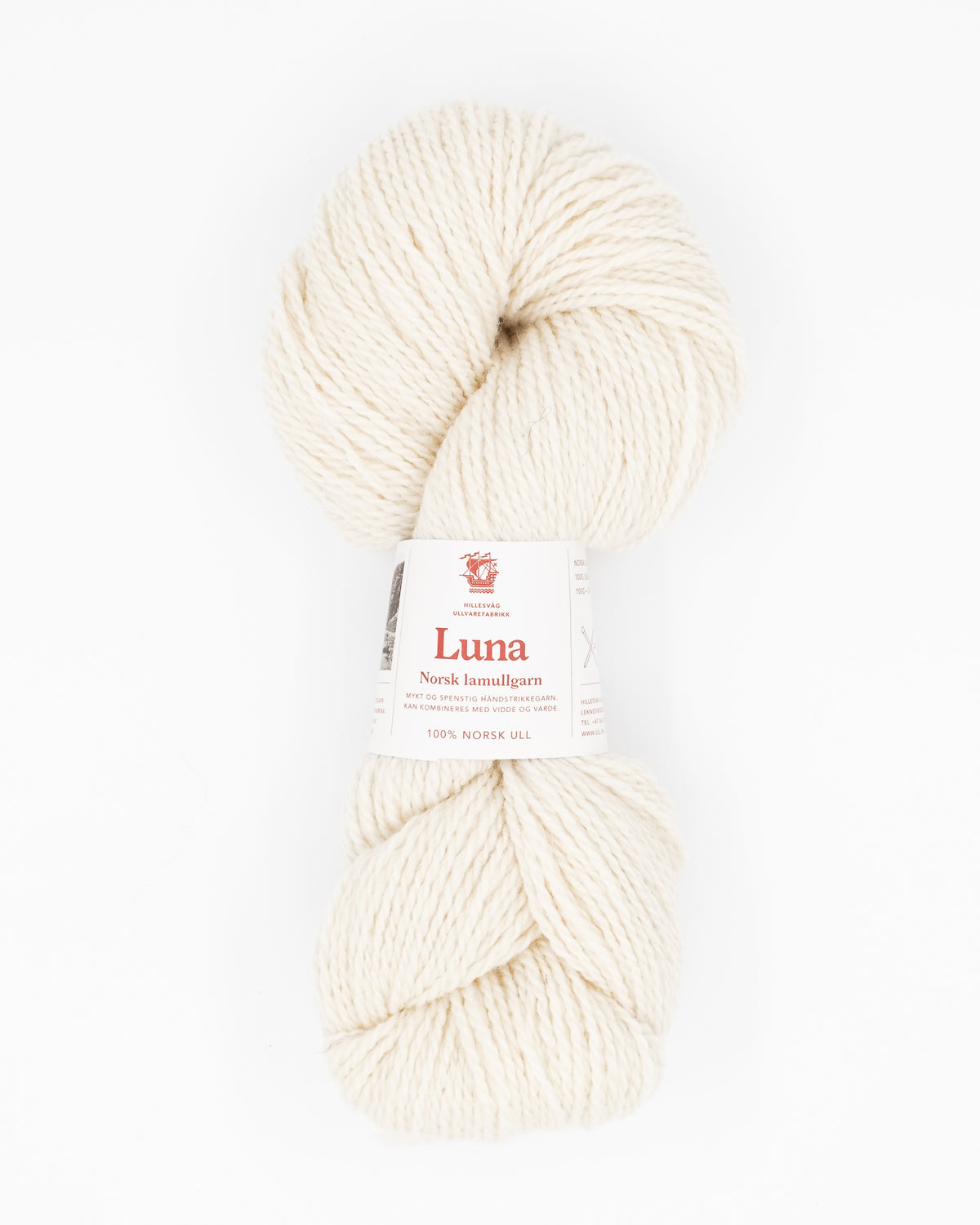 Luna Lammwollgarn - Hillesvåg Ullvarefabrikk