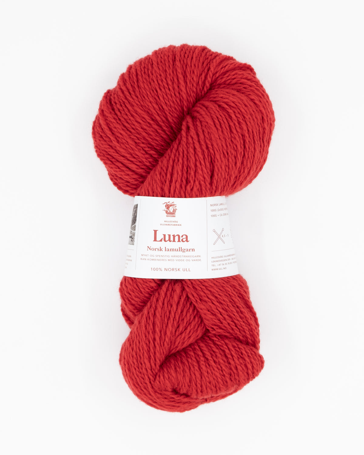 Luna Lammwollgarn - Hillesvåg Ullvarefabrikk