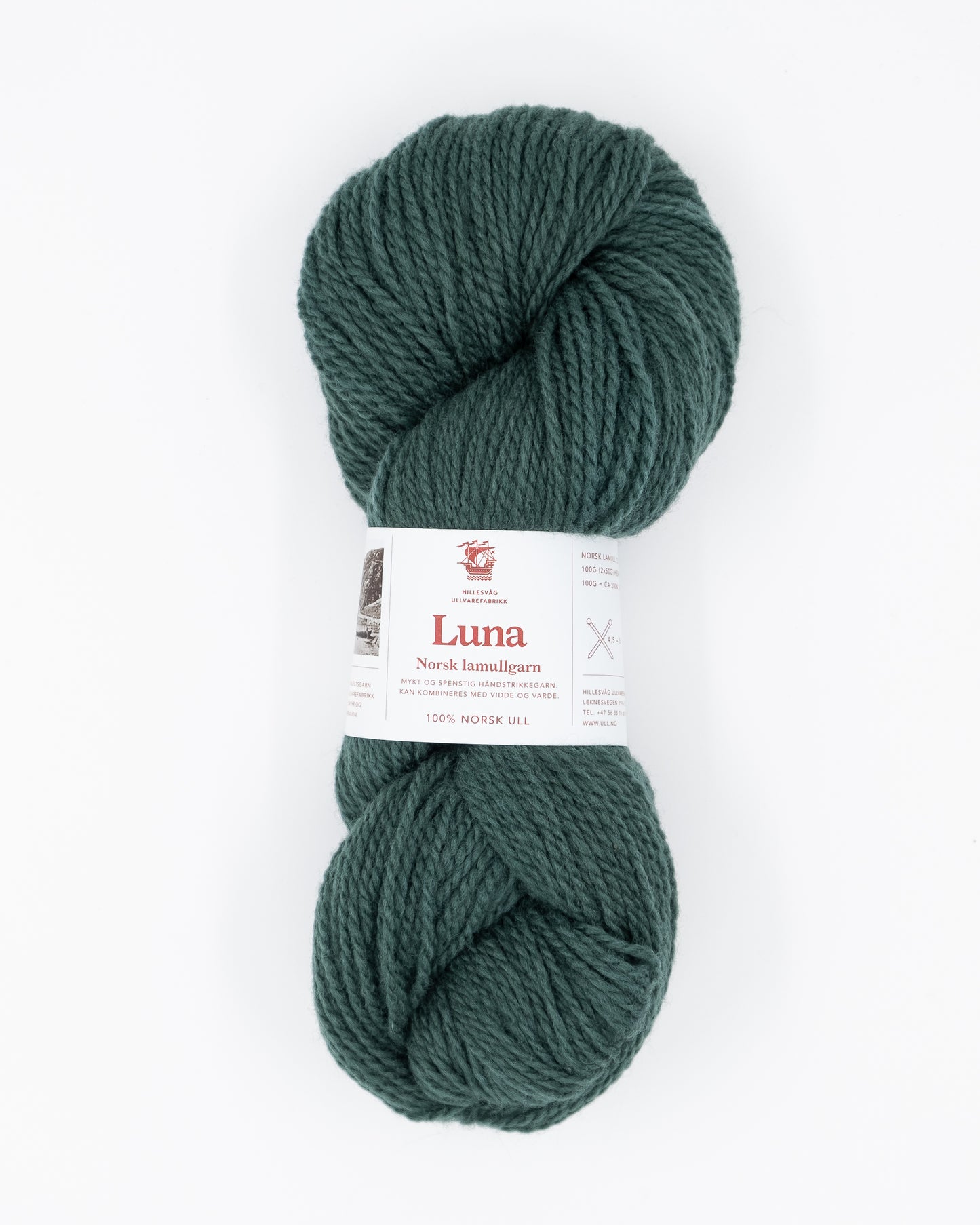 Luna Lammwollgarn - Hillesvåg Ullvarefabrikk