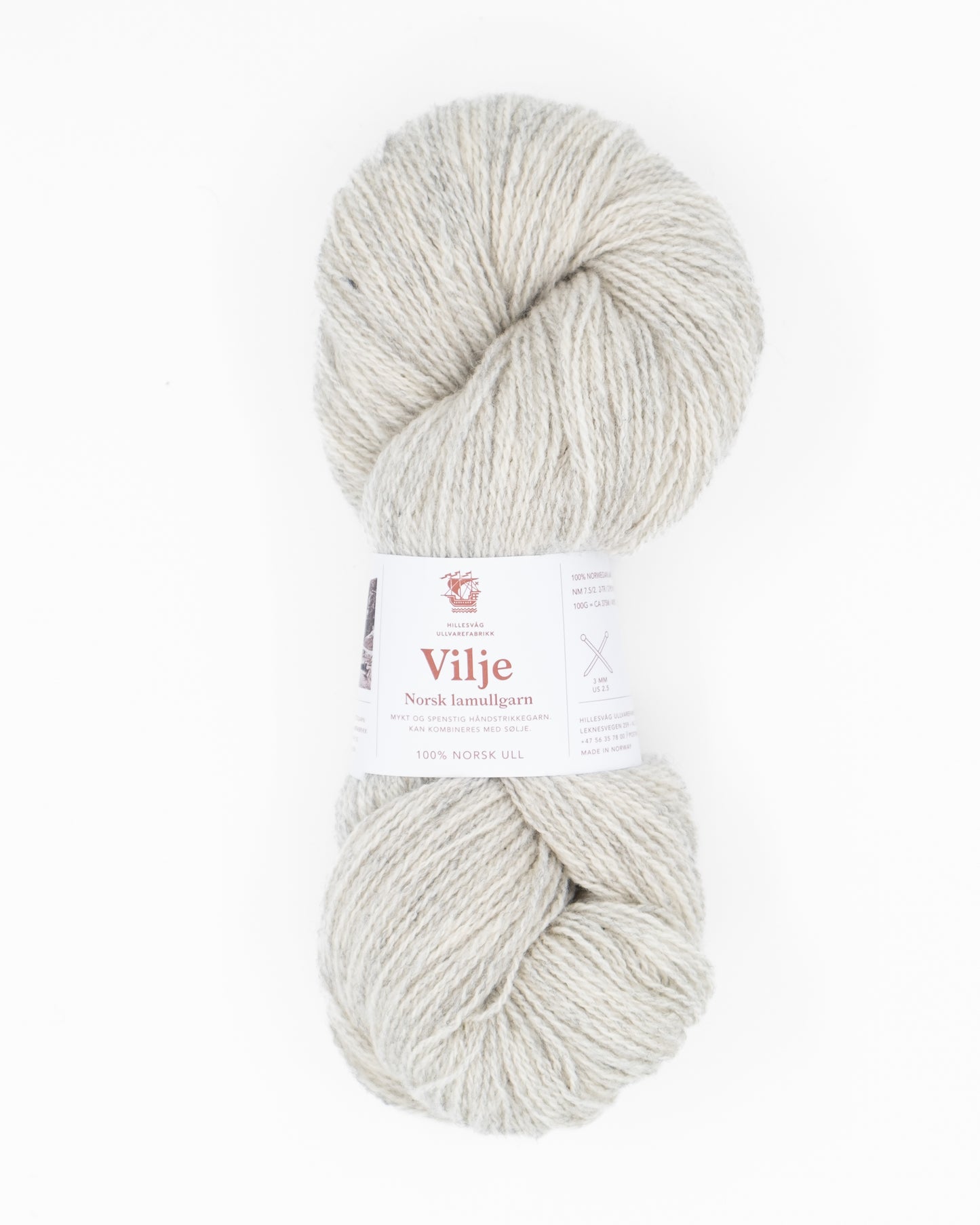 Vilje Lammwollgarn - Hillesvåg Ullvarefabrikk