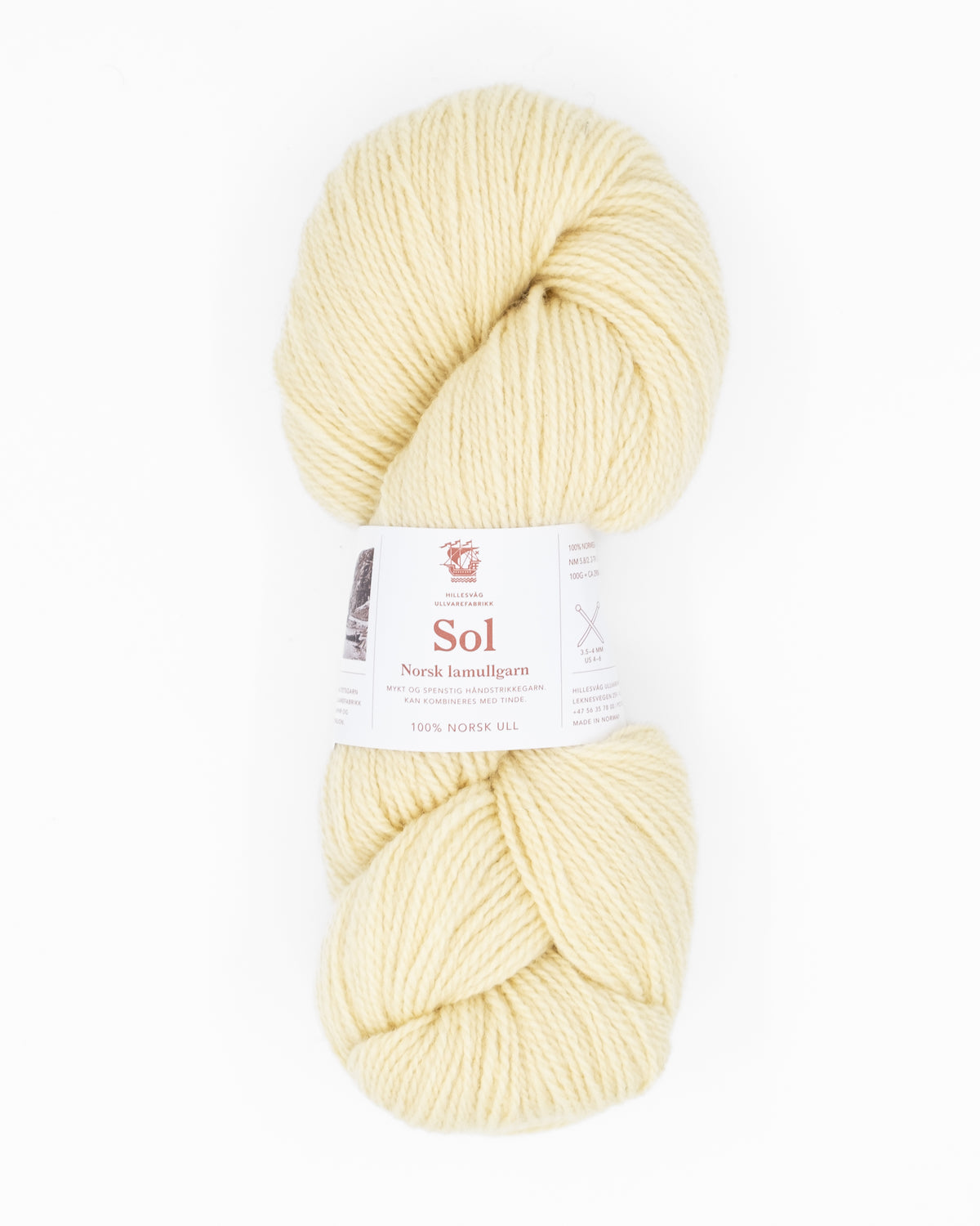 Sol Lammwollgarn - Hillesvåg Ullvarefabrikk