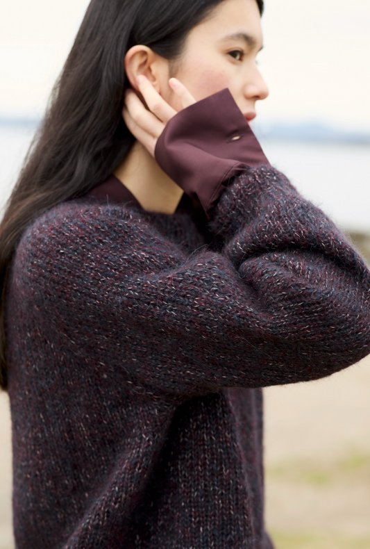 Strickpaket Gaya Høstgenser (einfarbig) - Rauma Garn