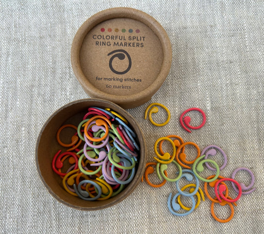 Offene Maschenmarkierer von Cocoknits - Colorful Split Ring Markers