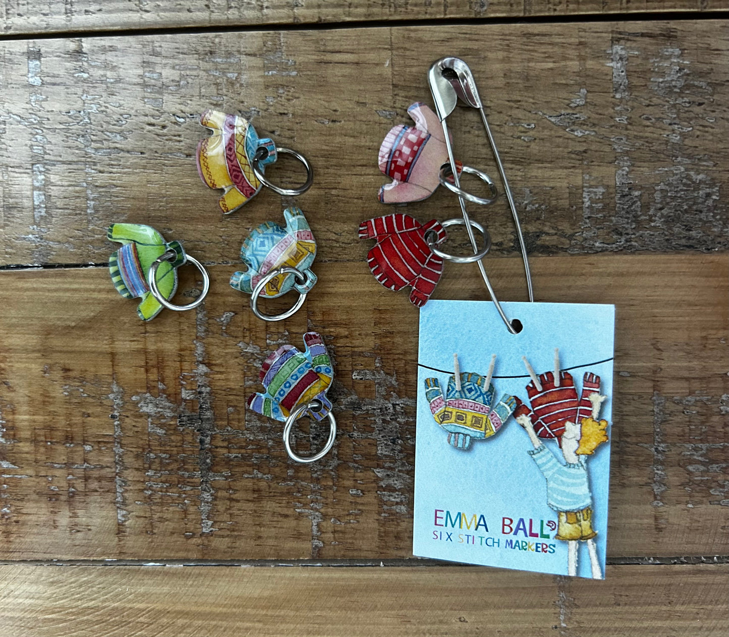 Maschenmarkierer „Sweaters“ (6er-Set) - Emma Ball