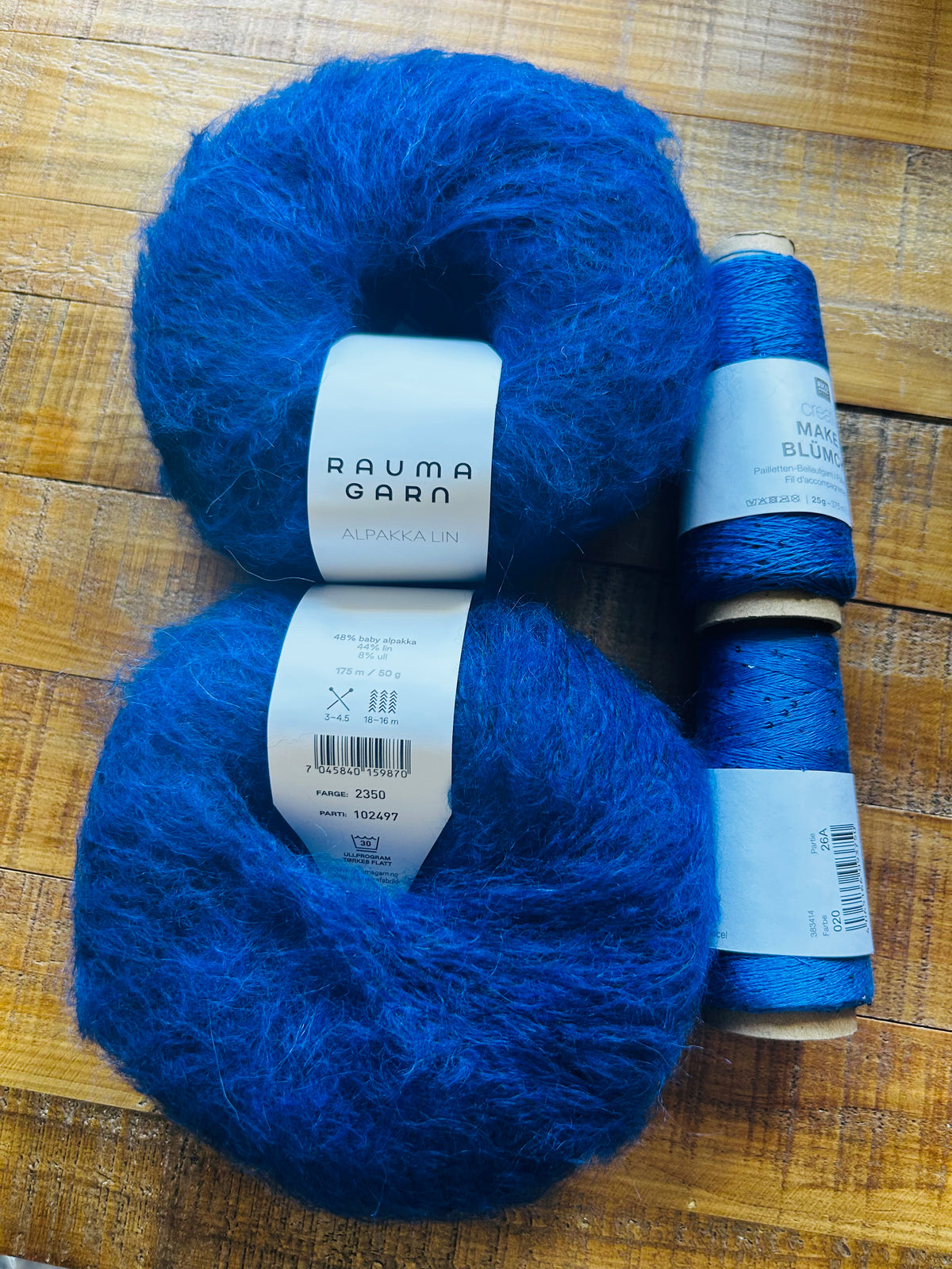 Strickpaket Adventstuch mit Glitzer von Ilona/Narvamante ArtStudio