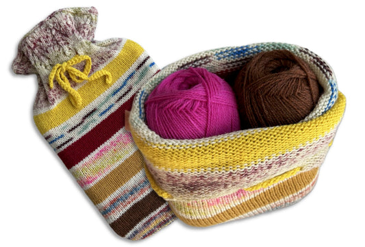 Wäschesäckchen / Wärmflaschenhülle - Strickanleitung/Knitting Pattern