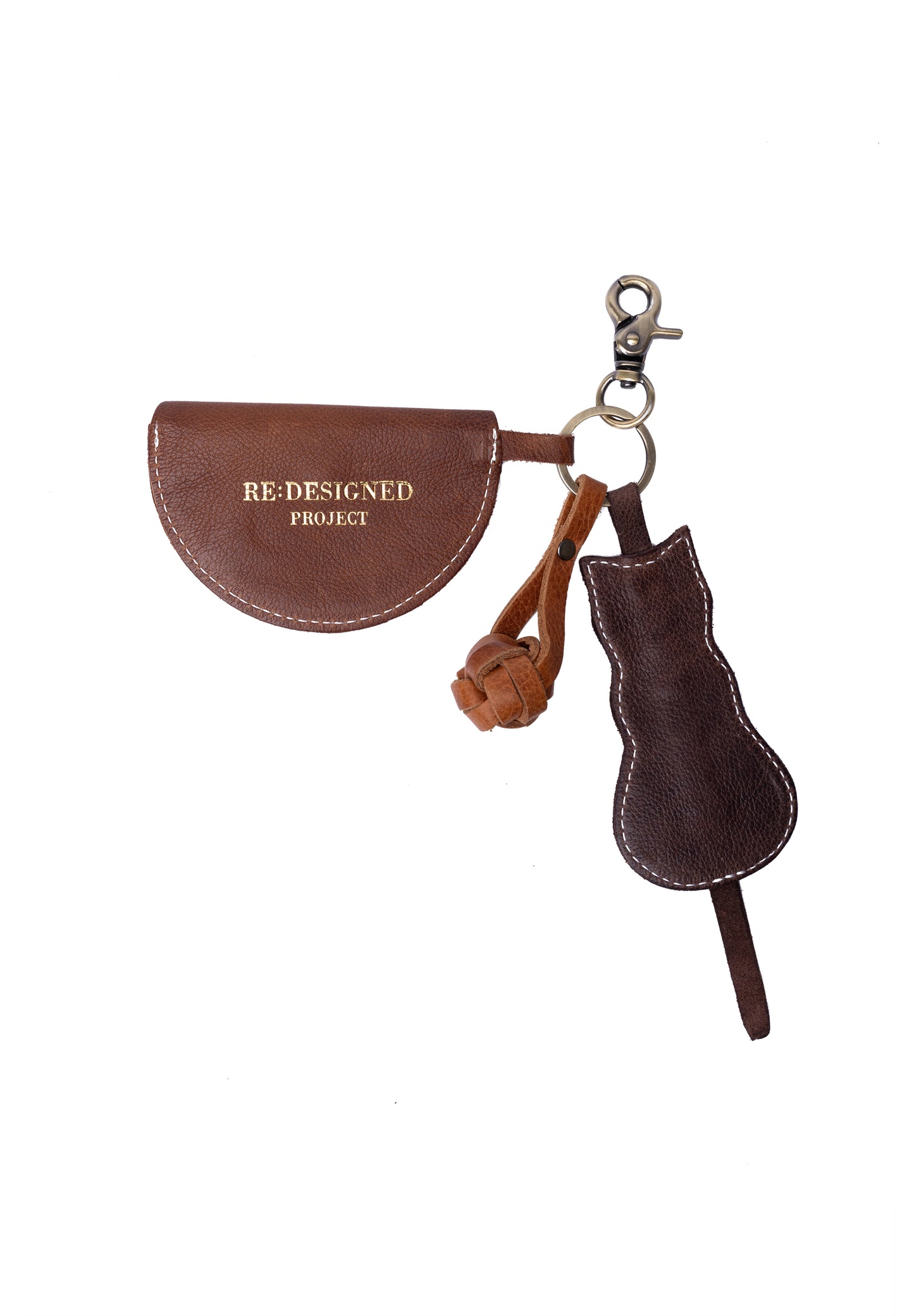 Schlüsselanhänger aus Leder - re:designed