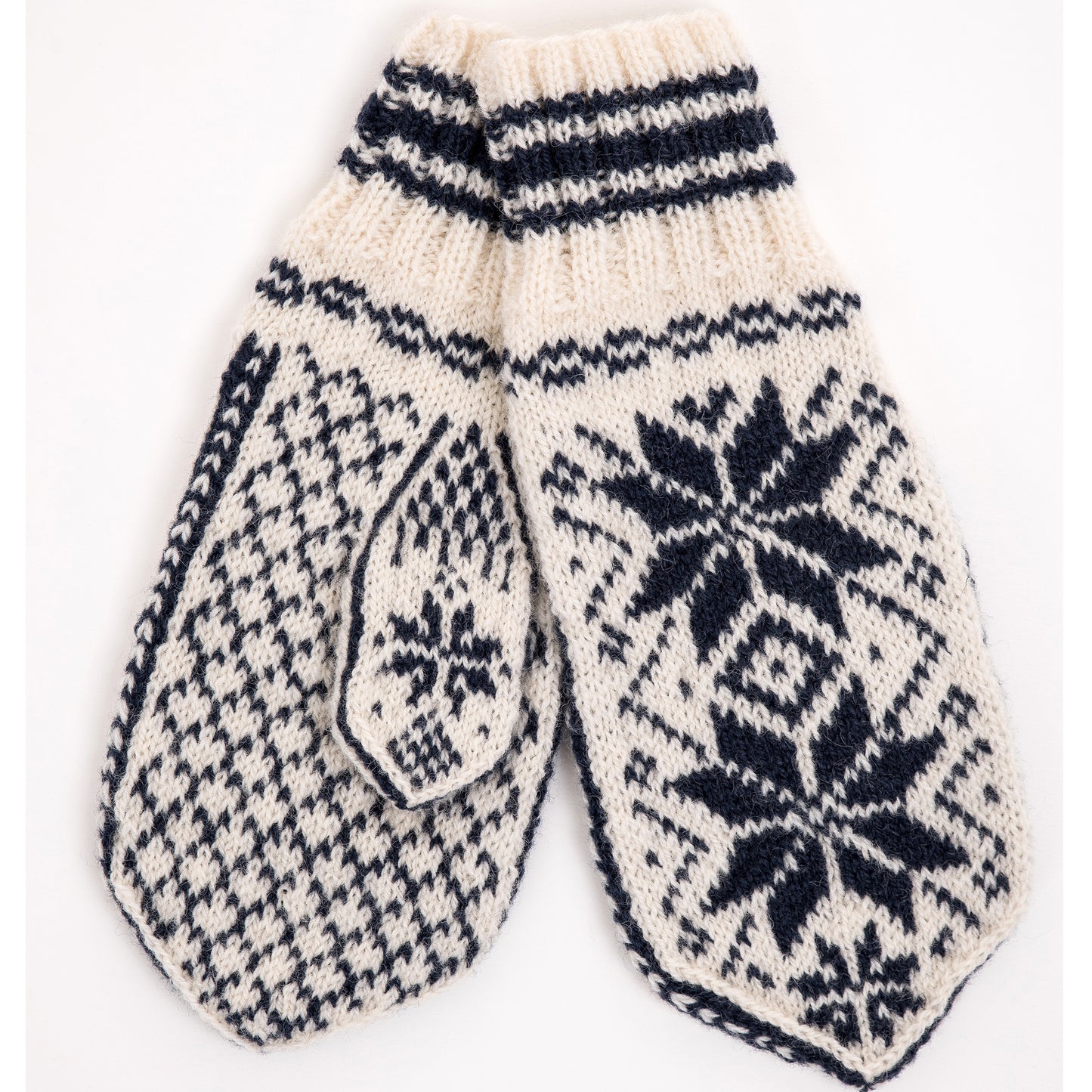 Strickpaket Rosevotter Fäustlinge (blau/ENGLISCH) - Hillesvåg