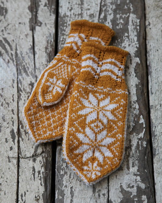 Fäustlinge Rosevotter (Deutsch/Englisch) - Strickanleitung von Hillesvåg