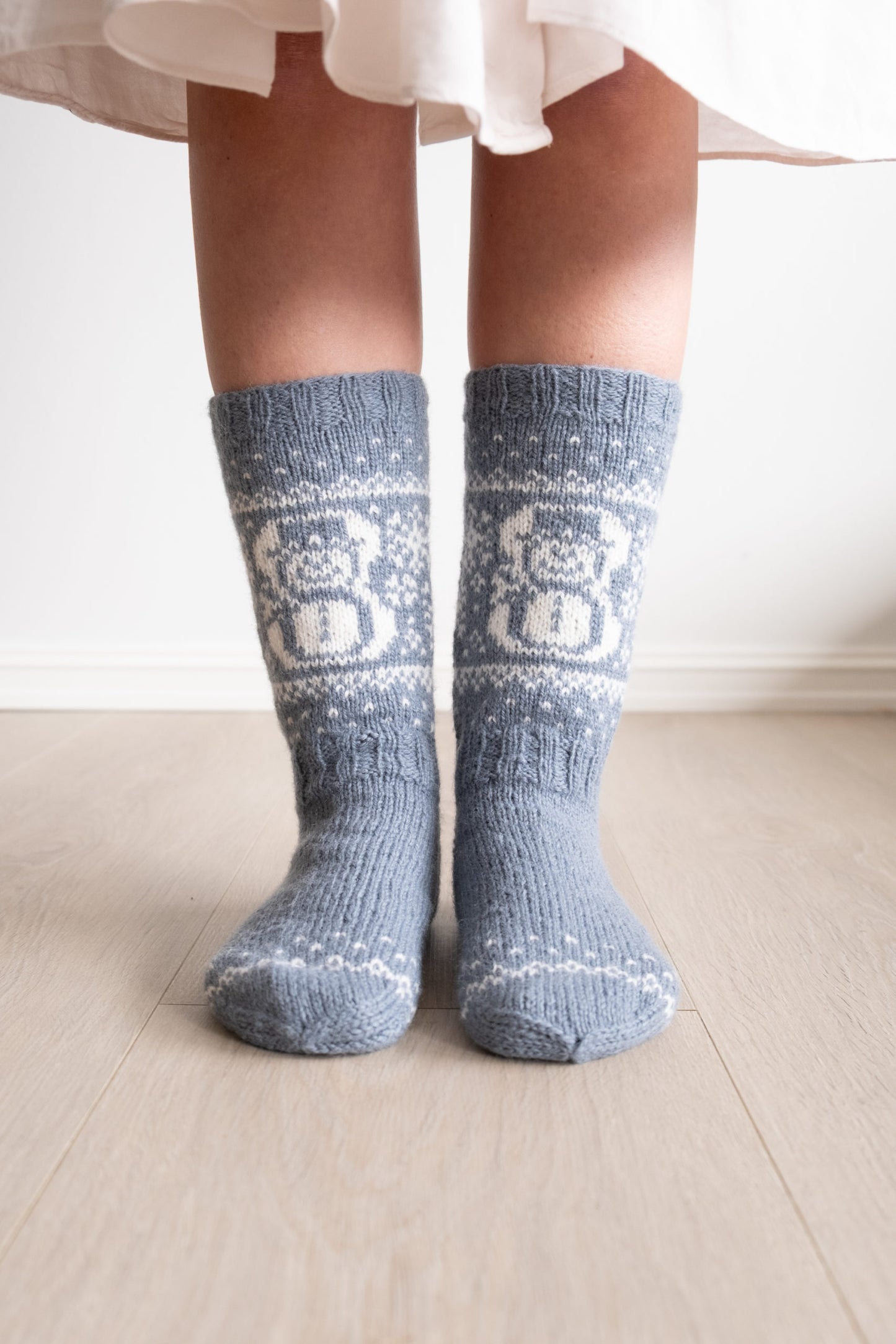 Strickpaket Snømannsokken Socken (ENGLISCH) - Hillesvåg