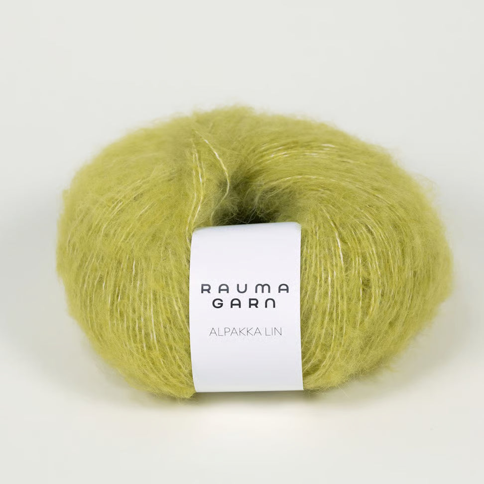 Strickpaket Light Lilly Sweater (Natur/Grün/Rosa) - Sjøllaget