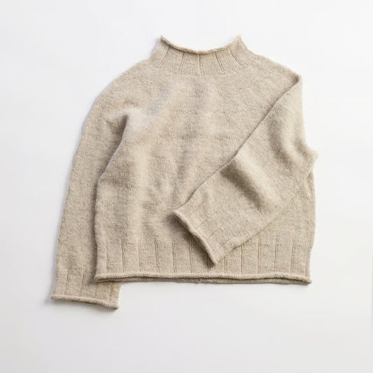 Strickpaket Heia Rundgenser (beige) - Rauma Garn